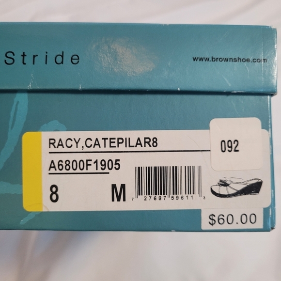 Life Stride Green Macrame Flower Racy Catepilar Wedge Sandal Size 8M - Picture 2 of 11